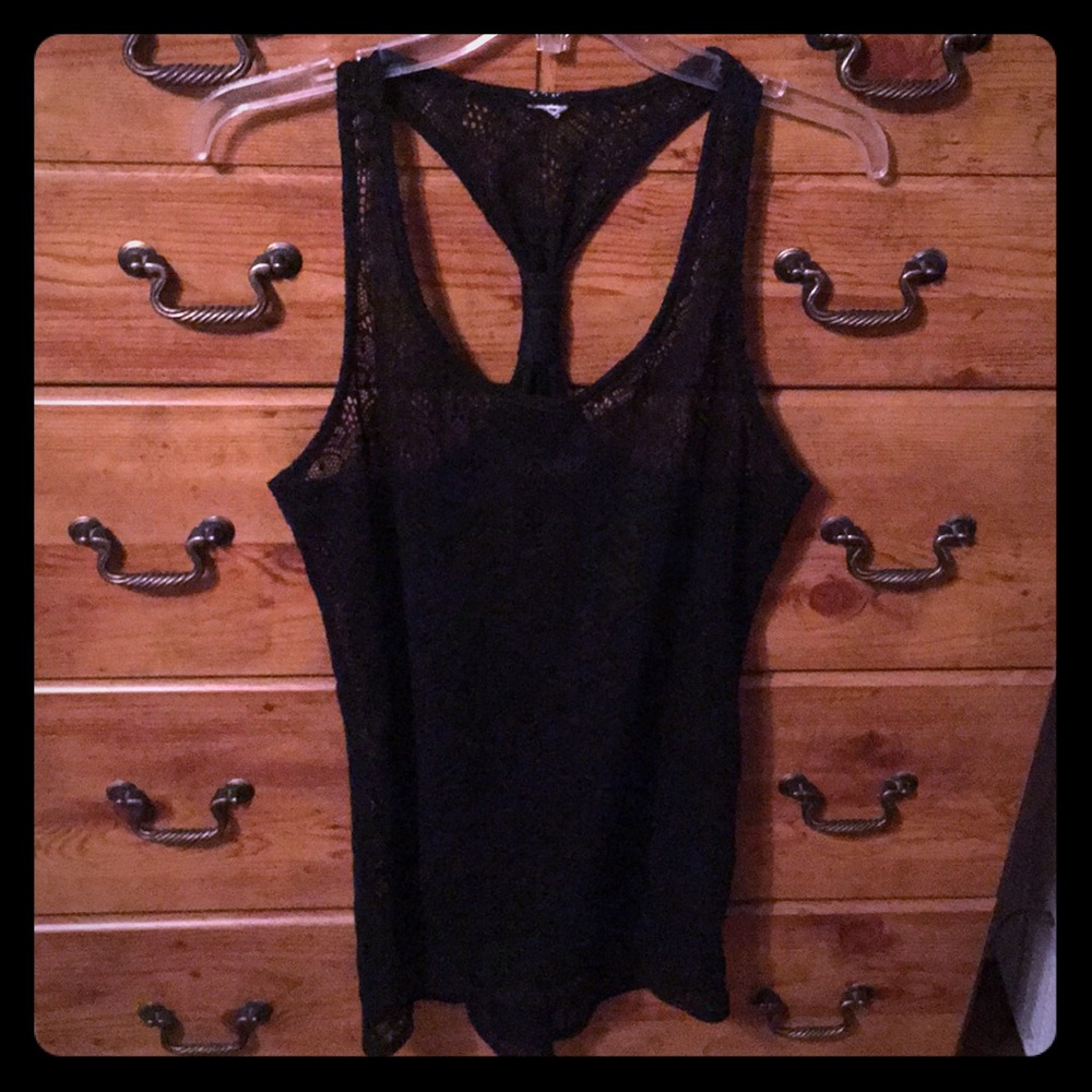 Lace bathing suit cover up